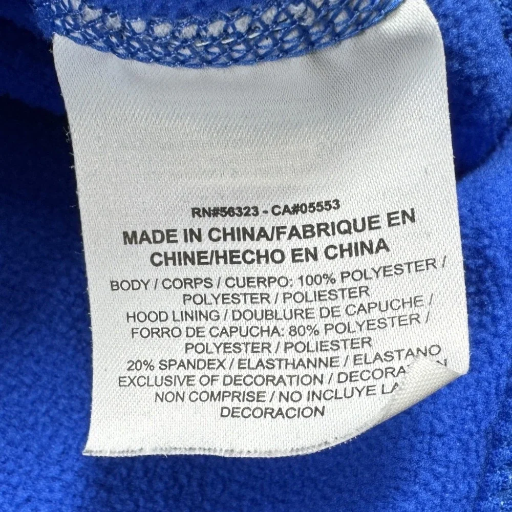 Nike Hoodie Mens XL Blue Orange Therma Fit Pullover Script‎ Logo Raglan